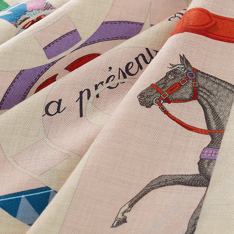 カレジェアン カシミアシルク 《エプロンドール&馬着》 - ピンク